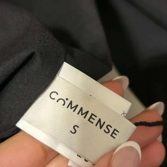 Commense  Crisscross Cutout Halter Split Knit Long Black Maxi Dress small - Picture 3 of 4